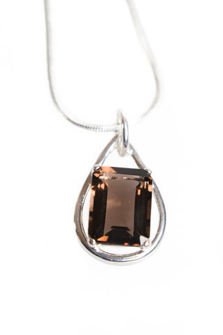 Smokey Topaz Necklace