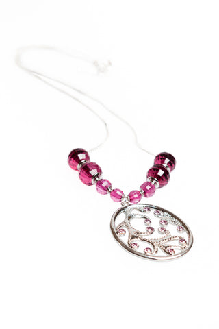 Pink Filigree Necklace