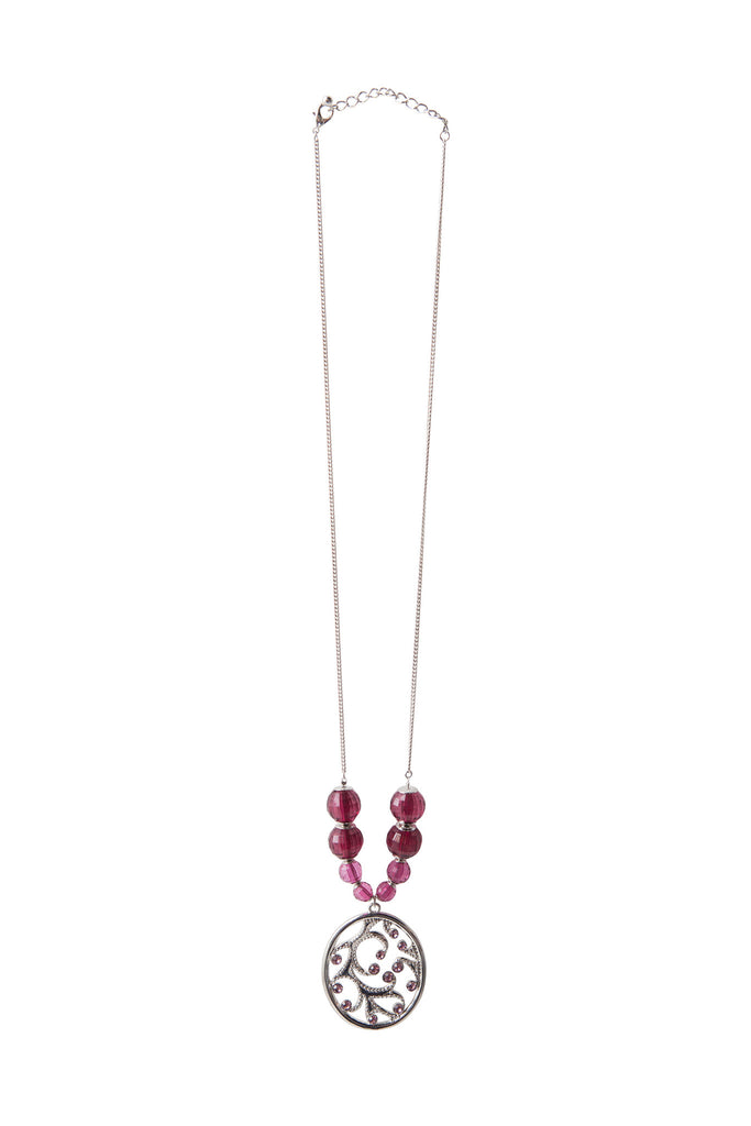 Pink Filigree Necklace