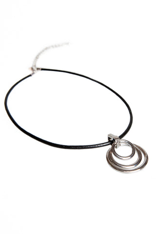 Circles Necklace - Black