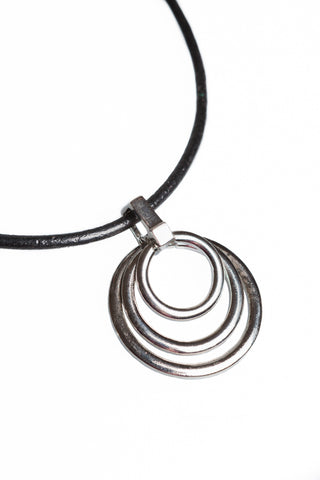 Circles Necklace - Black