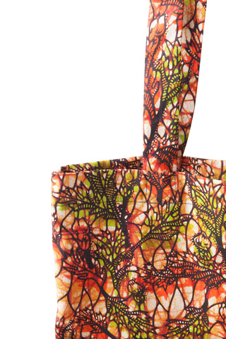 Tanzanian Dream - Orange Shopping Bag