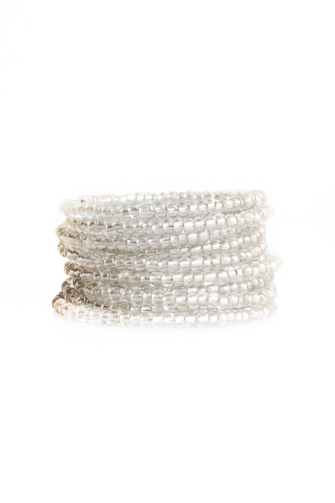 Shimmer Wrap Bangle - Silver