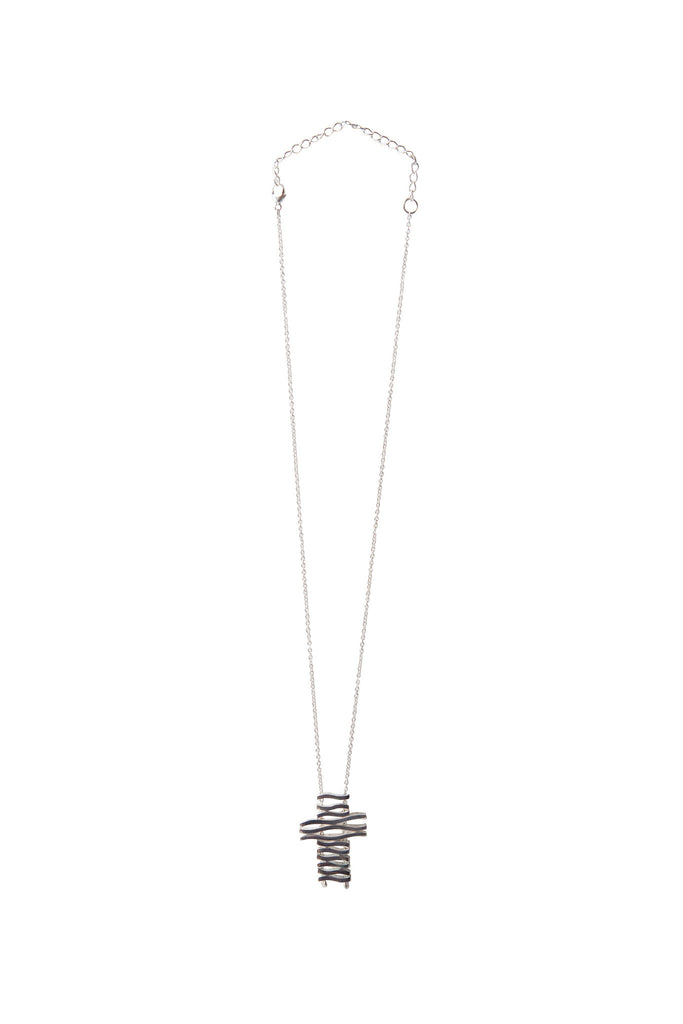 Cascading Cross Necklace